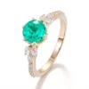 Additional product photograph showing the ring design, setting and band.