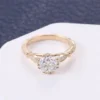 Additional product photograph showing the ring design, setting and band.