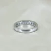 Additional product photograph showing the ring design, setting and band.