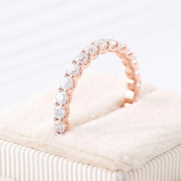 Additional product photograph showing the ring design, setting and band.