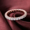 Additional product photograph showing the ring design, setting and band.