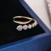 Additional product photograph showing the ring design, setting and band.