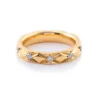 Additional product photograph showing the ring design, setting and band.