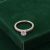 Additional product photograph showing the ring design, setting and band.