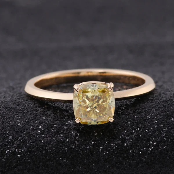 Additional product photograph showing the ring design, setting and band.