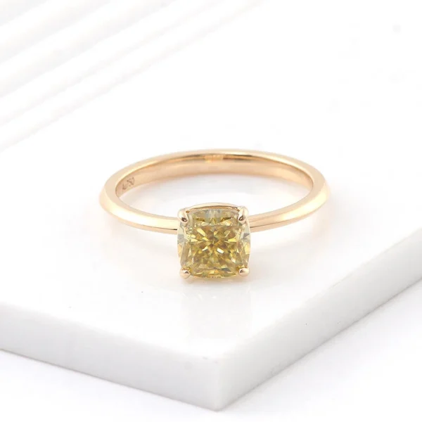 Additional product photograph showing the ring design, setting and band.