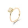 Additional product photograph showing the ring design, setting and band.