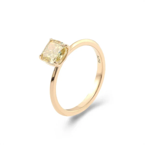Additional product photograph showing the ring design, setting and band.
