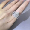 Additional product photograph showing the ring design, setting and band.