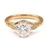 Additional product photograph showing the ring design, setting and band.