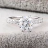 Round Lab-Grown Diamond Solitaire Ring in 14K Solid Gold shown in the product photograph.