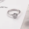 Round Lab-Grown Diamond Solitaire Ring in 14K Solid Gold shown in the product photograph.