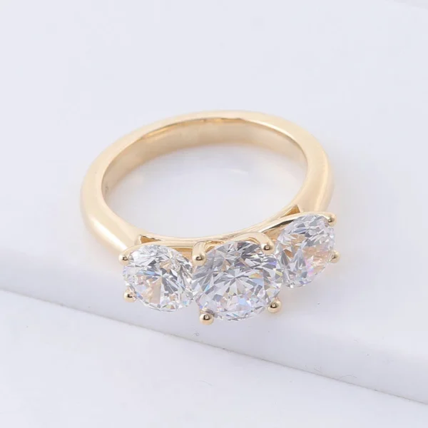 Additional product photograph showing the ring design, setting and band.