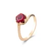 Additional product photograph showing the ring design, setting and band.