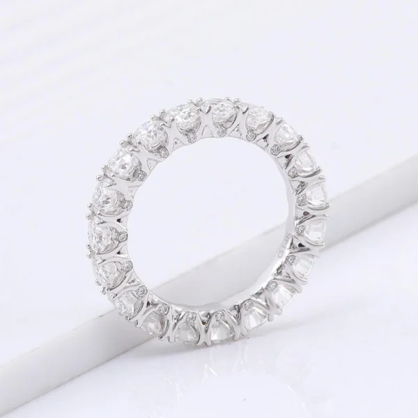 Additional product photograph showing the ring design, setting and band.