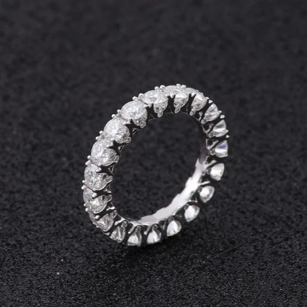 Additional product photograph showing the ring design, setting and band.
