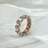 Additional product photograph showing the ring design, setting and band.