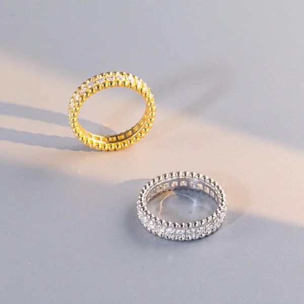 Additional product photograph showing the ring design, setting and band.