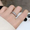 Additional product photograph showing the ring design, setting and band.