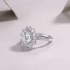 Additional product photograph showing the ring design, setting and band.
