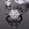 Additional product photograph showing the ring design, setting and band.