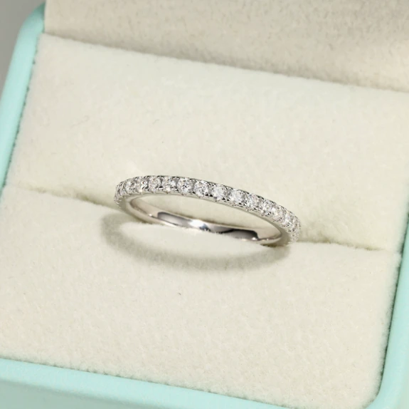 Additional product photograph showing the ring design, setting and band.