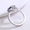 Additional product photograph showing the ring design, setting and band.