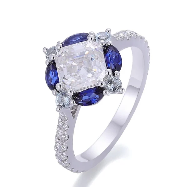 Additional product photograph showing the ring design, setting and band.