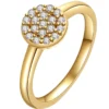 Additional product photograph showing the ring design, setting and band.