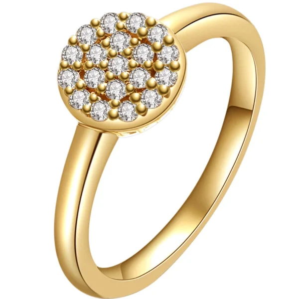 Additional product photograph showing the ring design, setting and band.
