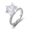 Additional product photograph showing the ring design, setting and band.
