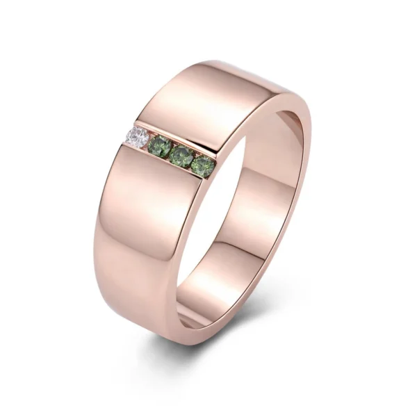 Additional product photograph showing the ring design, setting and band.