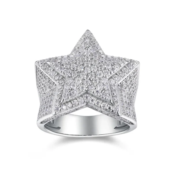 Additional product photograph showing the ring design, setting and band.