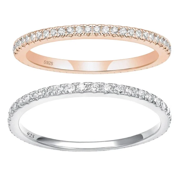Additional product photograph showing the ring design, setting and band.