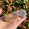 Additional product photograph showing the ring design, setting and band.