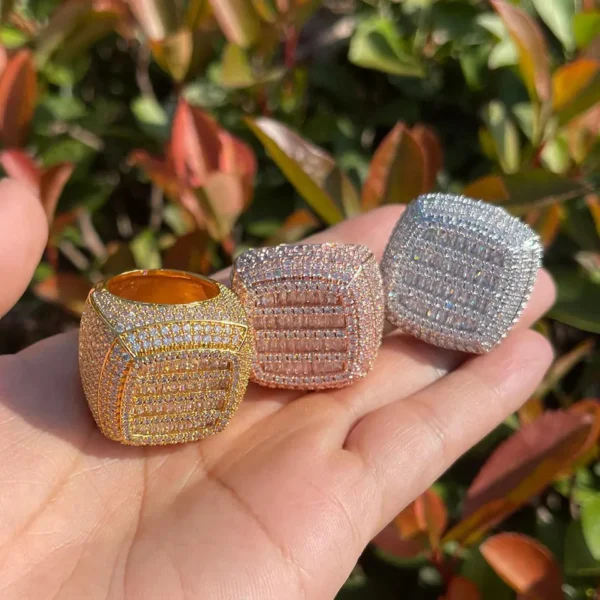 Additional product photograph showing the ring design, setting and band.