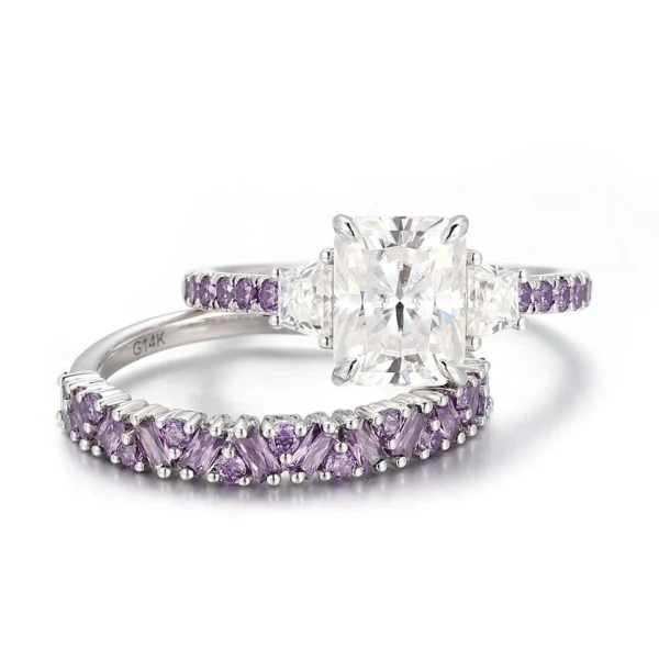 Additional product photograph showing the ring design, setting and band.