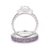 Additional product photograph showing the ring design, setting and band.