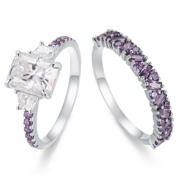 Additional product photograph showing the ring design, setting and band.