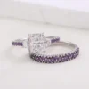 Additional product photograph showing the ring design, setting and band.