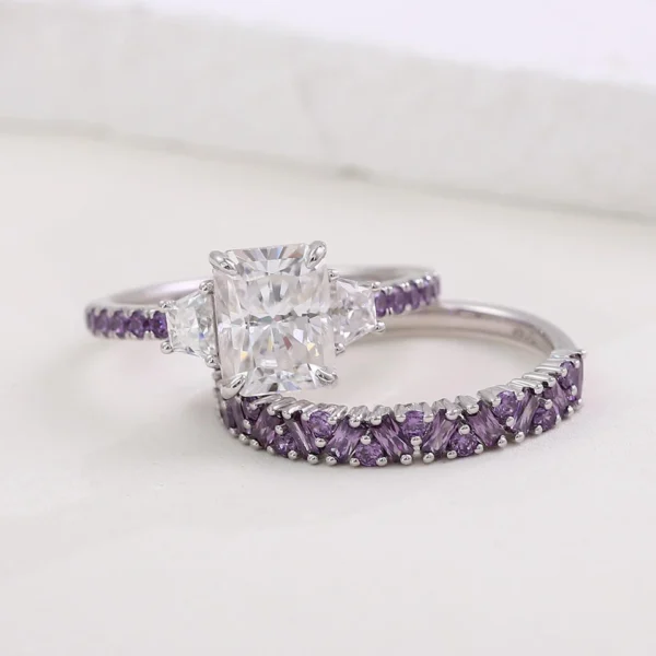 Additional product photograph showing the ring design, setting and band.