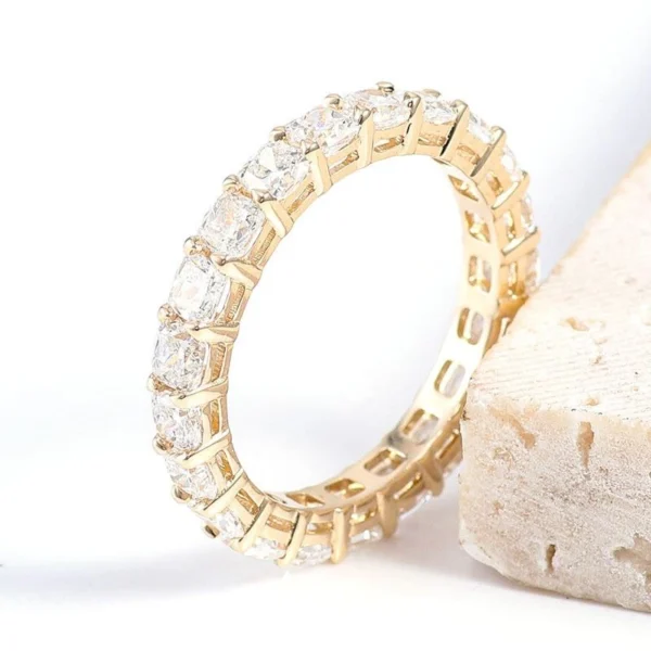 Product photograph showing the princess eternity ring.