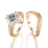 Additional product photograph showing the ring design, setting and band.
