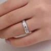 Additional product photograph showing the ring design, setting and band.
