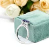 Additional product photograph showing the ring design, setting and band.