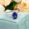 Sapphire Ring in Silver shown in the product photograph.